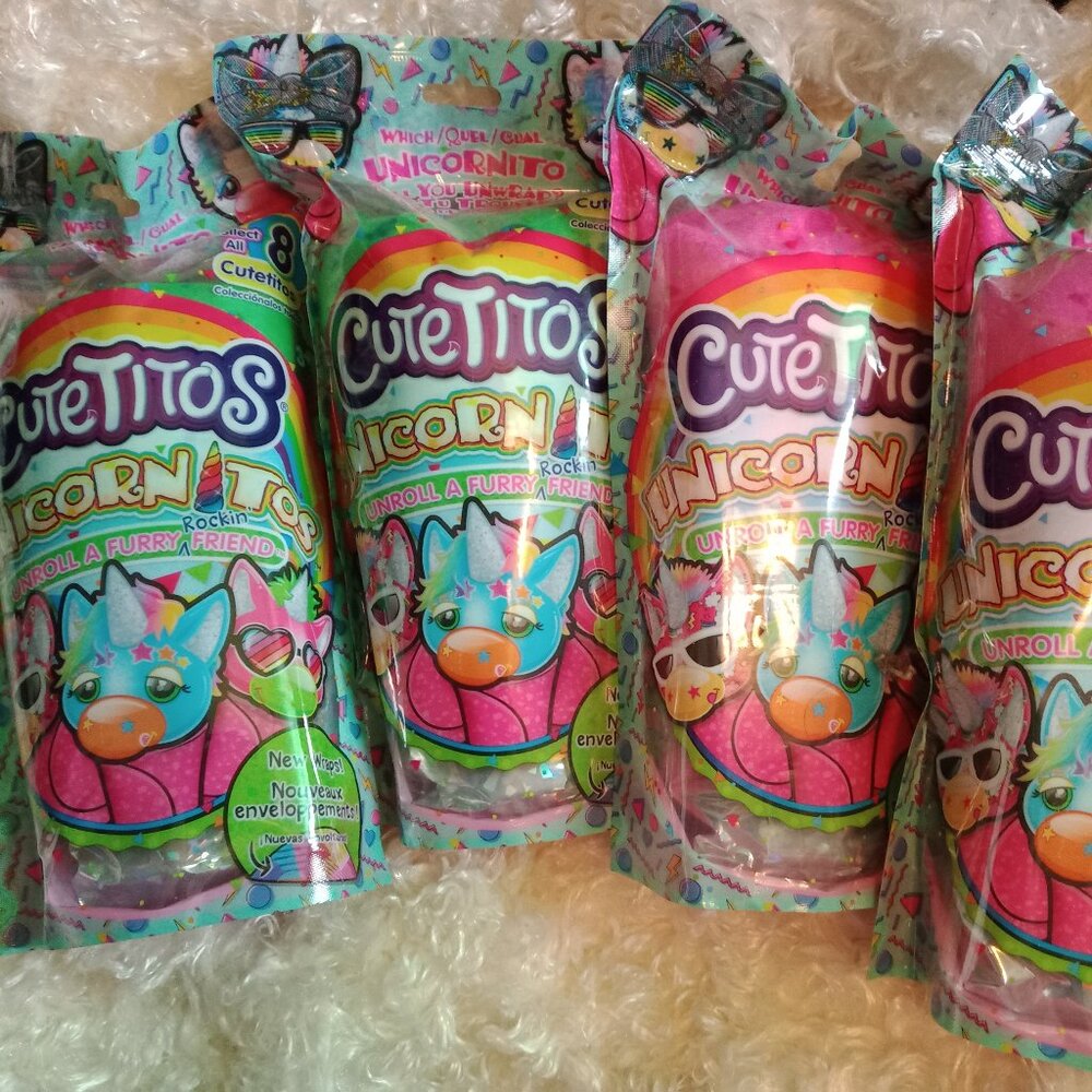 Four New Cutetitos Unicornitos - Collectible Stuffed Unicorns